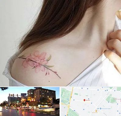 تاتو کار خانم در بلوار سجاد مشهد