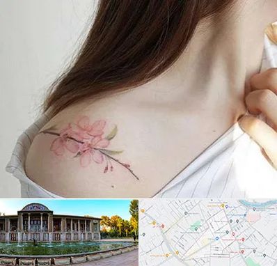 تاتو کار خانم در عفیف آباد شیراز