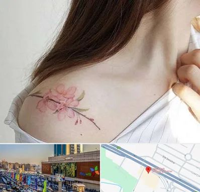 تاتو کار خانم در لاله پارک تبریز