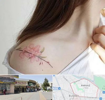 تاتو کار خانم در پرواز تبریز