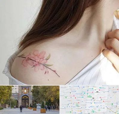 تاتو کار خانم در منطقه 12 تهران