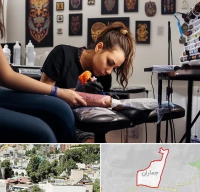 تاتو کار خانم در جماران