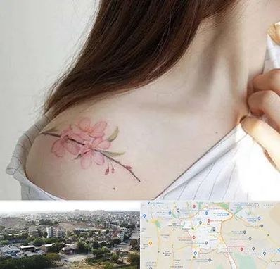 تاتو کار خانم در منطقه 20 تهران