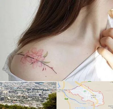 تاتو کار خانم در یاسوج