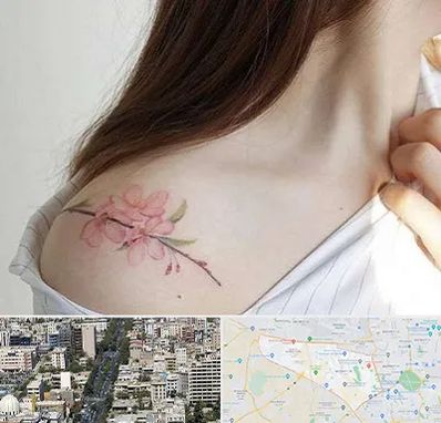 تاتو کار خانم در منطقه 18 تهران