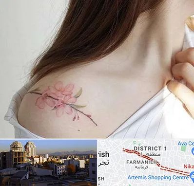 تاتو کار خانم در فرمانیه 