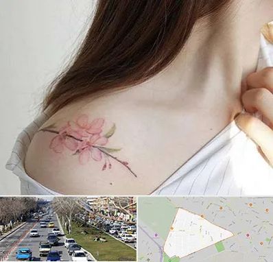 تاتو کار خانم در احمدآباد مشهد