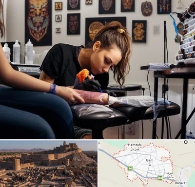 تاتو کار خانم در بم