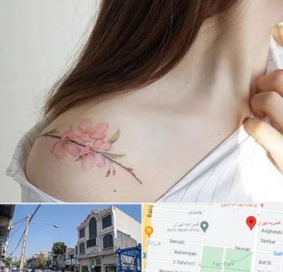 تاتو کار خانم در افسریه 