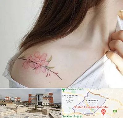 تاتو کار خانم در حکیمیه 