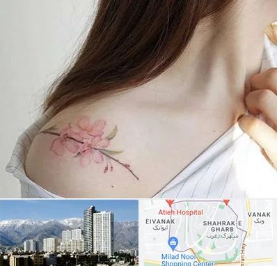 تاتو کار خانم در شهرک غرب 