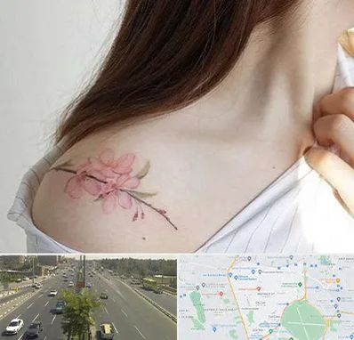 تاتو کار خانم در منطقه 17 تهران