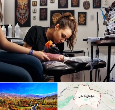 تاتو کار خانم در خراسان شمالی