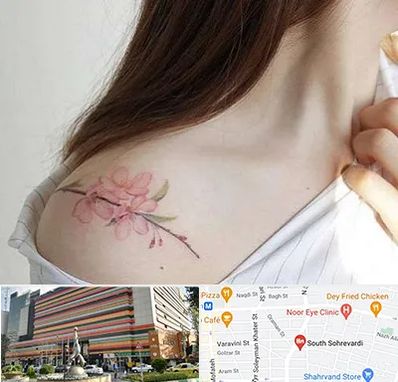 تاتو کار خانم در سهروردی 