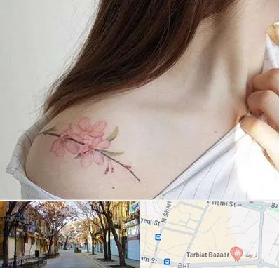 تاتو کار خانم در تربیت تبریز