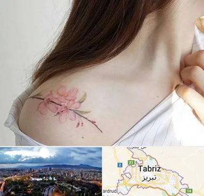 تاتو کار خانم در تبریز