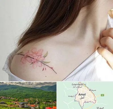 تاتو کار خانم در آمل