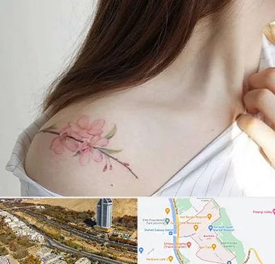 تاتو کار خانم در خیابان نیایش شیراز