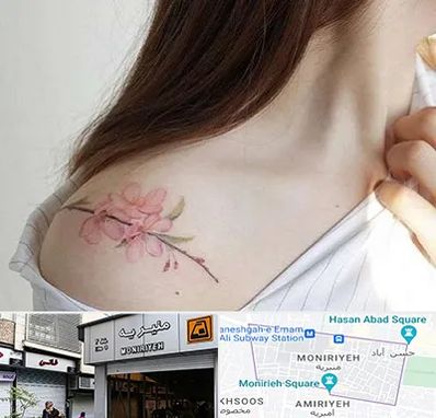 تاتو کار خانم در منیریه 