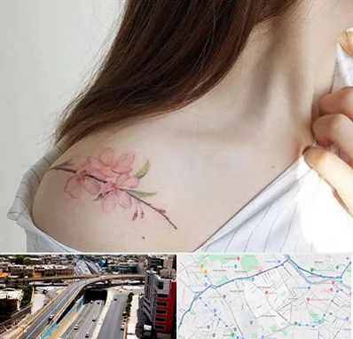 تاتو کار خانم در ستارخان شیراز