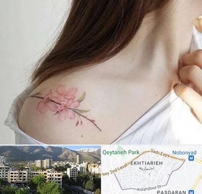 تاتو کار خانم در اختیاریه 