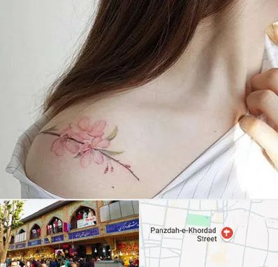 تاتو کار خانم در 15 خرداد