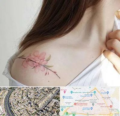 تاتو کار خانم در شهرک غرب مشهد