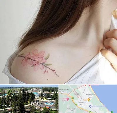 تاتو کار خانم در رودسر