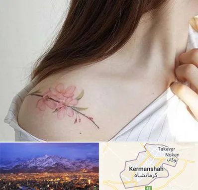 تاتو کار خانم در کرمانشاه