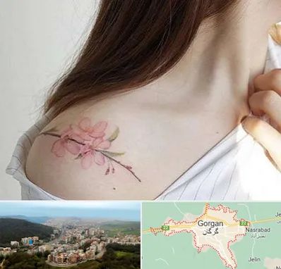 تاتو کار خانم در گرگان