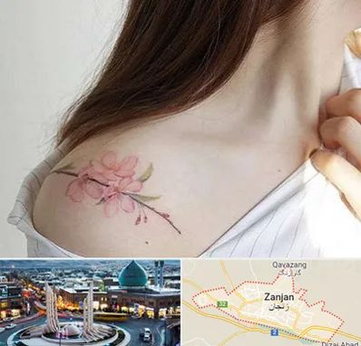 تاتو کار خانم در زنجان