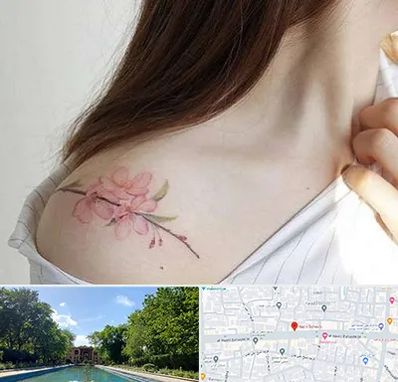 تاتو کار خانم در هشت بهشت اصفهان