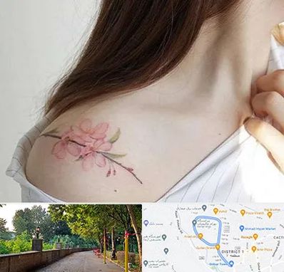 تاتو کار خانم در بلوار گیلان رشت