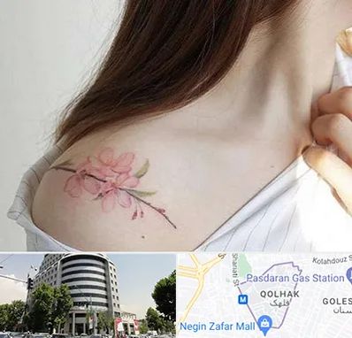 تاتو کار خانم در قلهک 