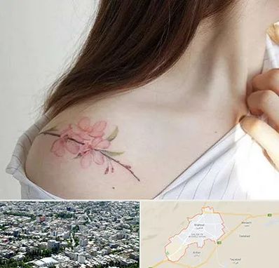 تاتو کار خانم در شاهرود