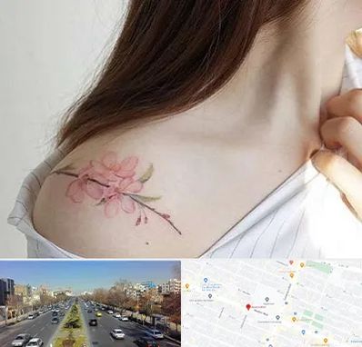 تاتو کار خانم در بلوار معلم مشهد