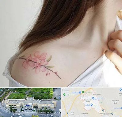 تاتو کار خانم در نسیم شهر