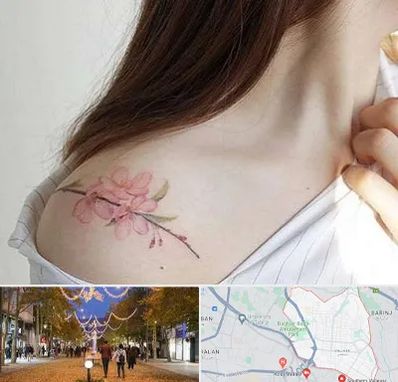 تاتو کار خانم در ولیعصر ارومیه