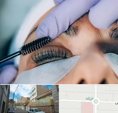 لیفت مژه در خزانه
