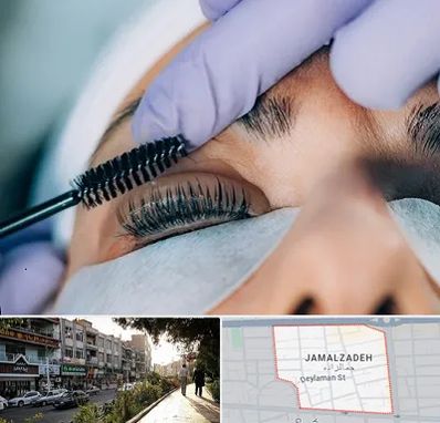 لیفت مژه در خیابان جمالزاده