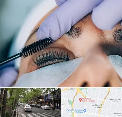 لیفت مژه در ظفر 