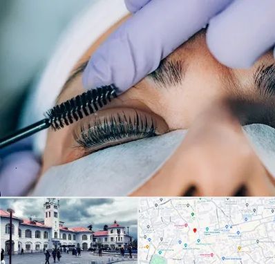 لیفت مژه در میدان شهرداری رشت