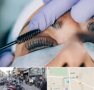 لیفت مژه در چهارراه استانبول