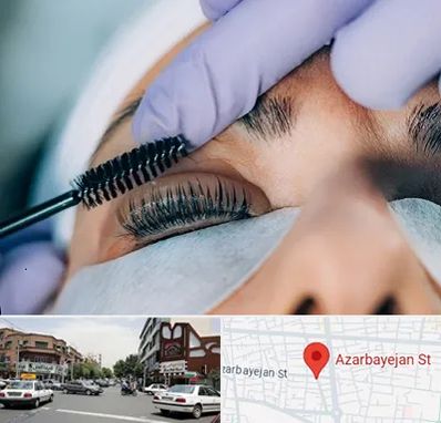 لیفت مژه در خیابان آذربایجان