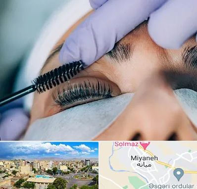 لیفت مژه در میانه