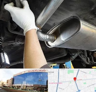 اگزوز سازی در نصف راه تبریز