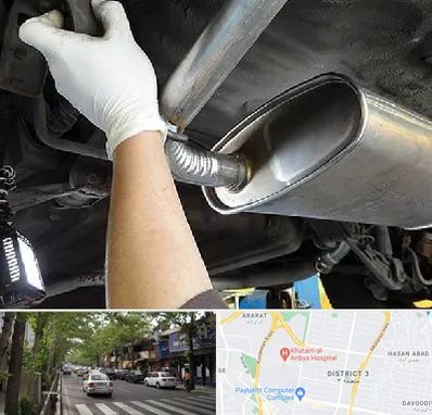 اگزوز سازی در ظفر 