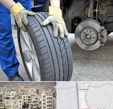 پنچرگیری در اسکندری