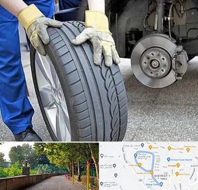 پنچرگیری در فلکه گاز رشت