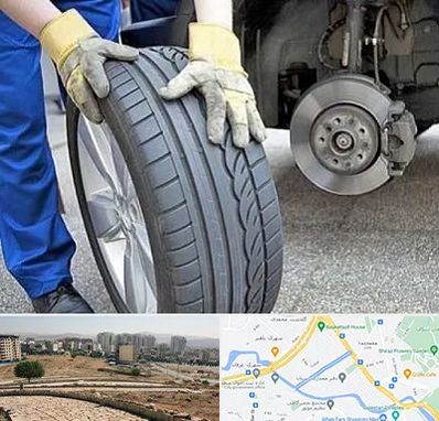 پنچرگیری در کوی وحدت شیراز